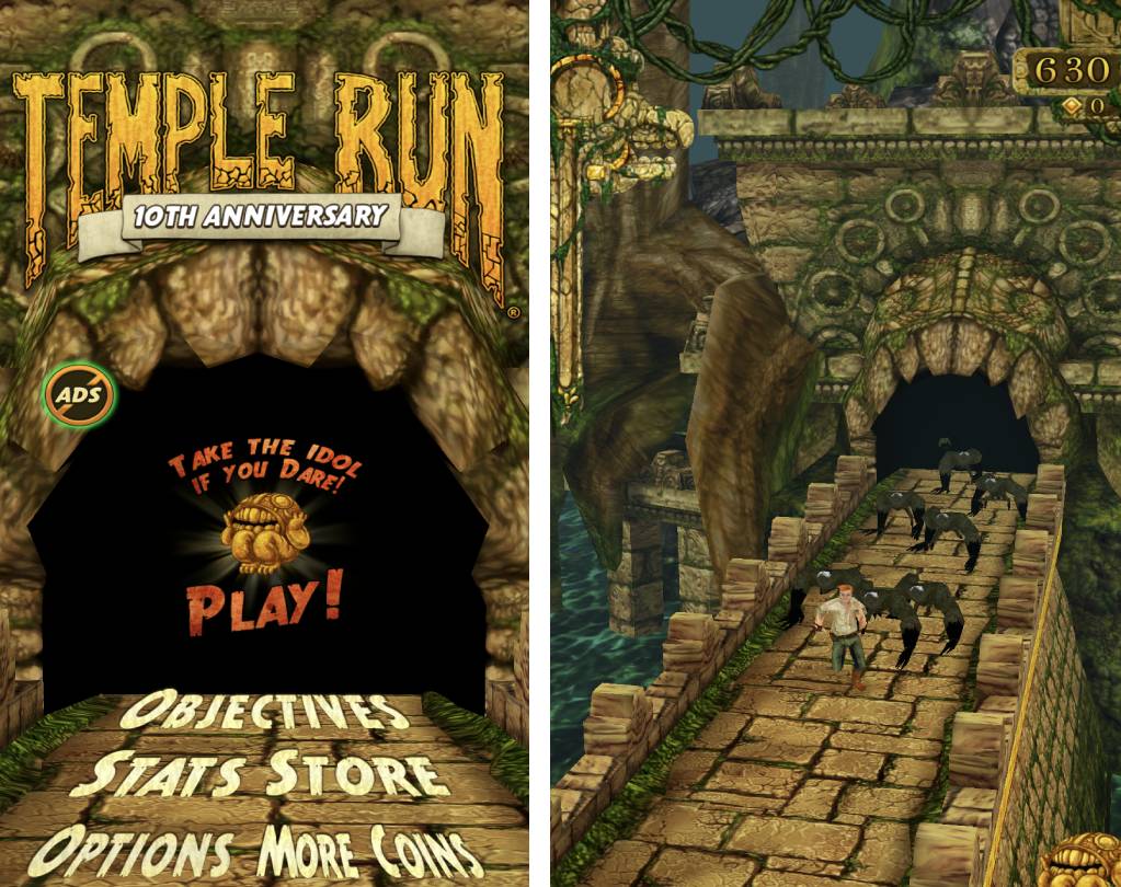 Screenshots Temple Run game