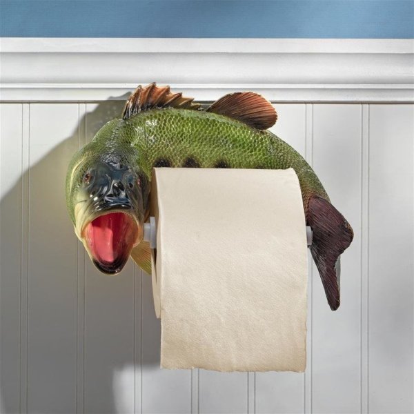 Reeling Trout Toilet Paper Holder