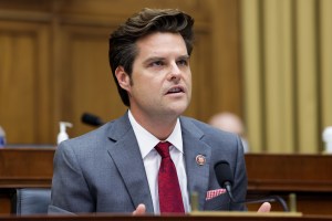 WASHINGTON, DC - JULY 29: Rep. Matt Gaetz (R-FL) speaks during the House Judiciary Subcommittee on Antitrust, Commercial and Administrative Law hearing on Online Platforms and Market Power in the Rayburn House office Building, July 29, 2020 on Capitol Hil