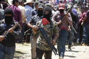 El Machete Vigilantes in Chiapas Mexico