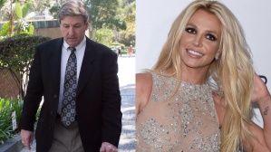 Izquierda: el padre de Britney Spears, Jamie Spears . Derecha: la cantante Britney Spears