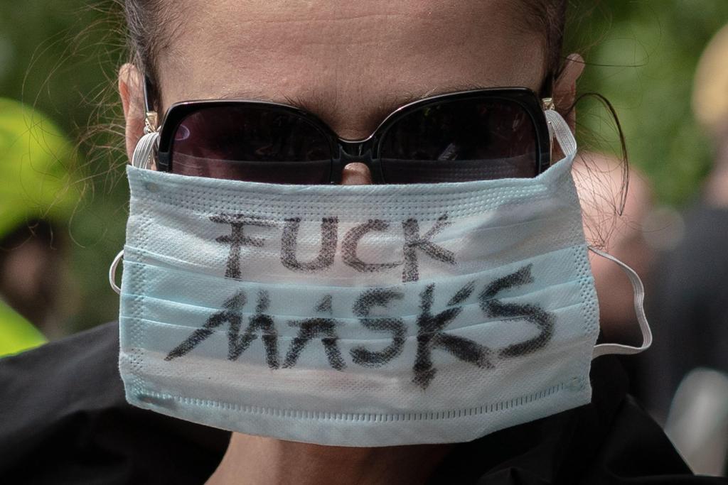 anti mask protester fuck masks