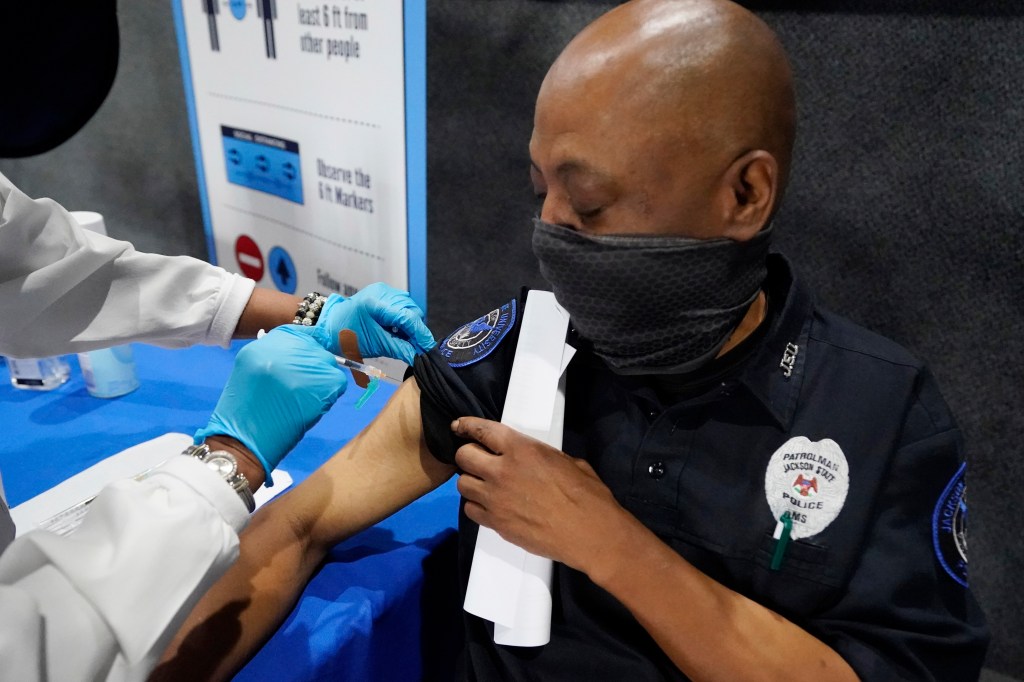 Jackson State University police officer Tony Taylor admitted he procrastinated a long time about getting the vaccine, but thought it was time to step up and receive the vaccine.