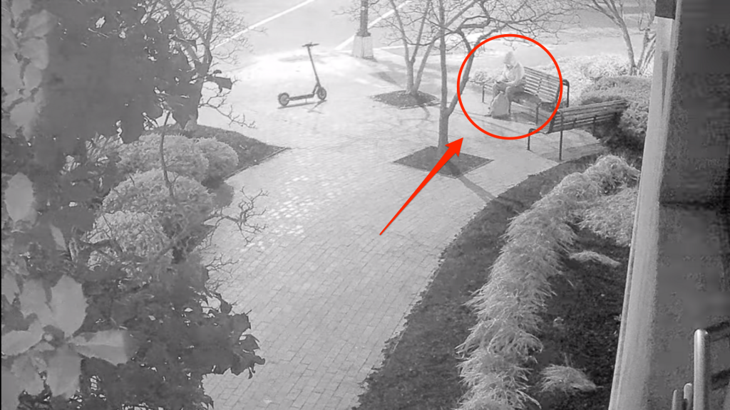 ​Screenshot from surveillance footage released by the FBI