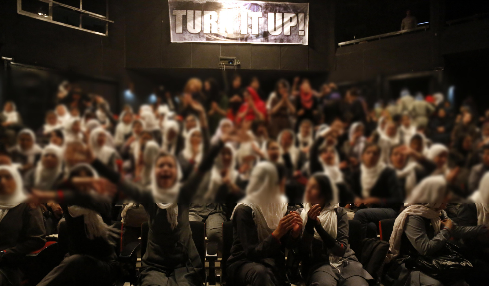 Another lifetime ago. Afghan girls in attendance at a music festival in Kabul. Photo: Travis Beard / Save Afghan Musicians