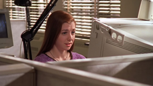 Willow Rosenberg from Buffy in the computer lab.