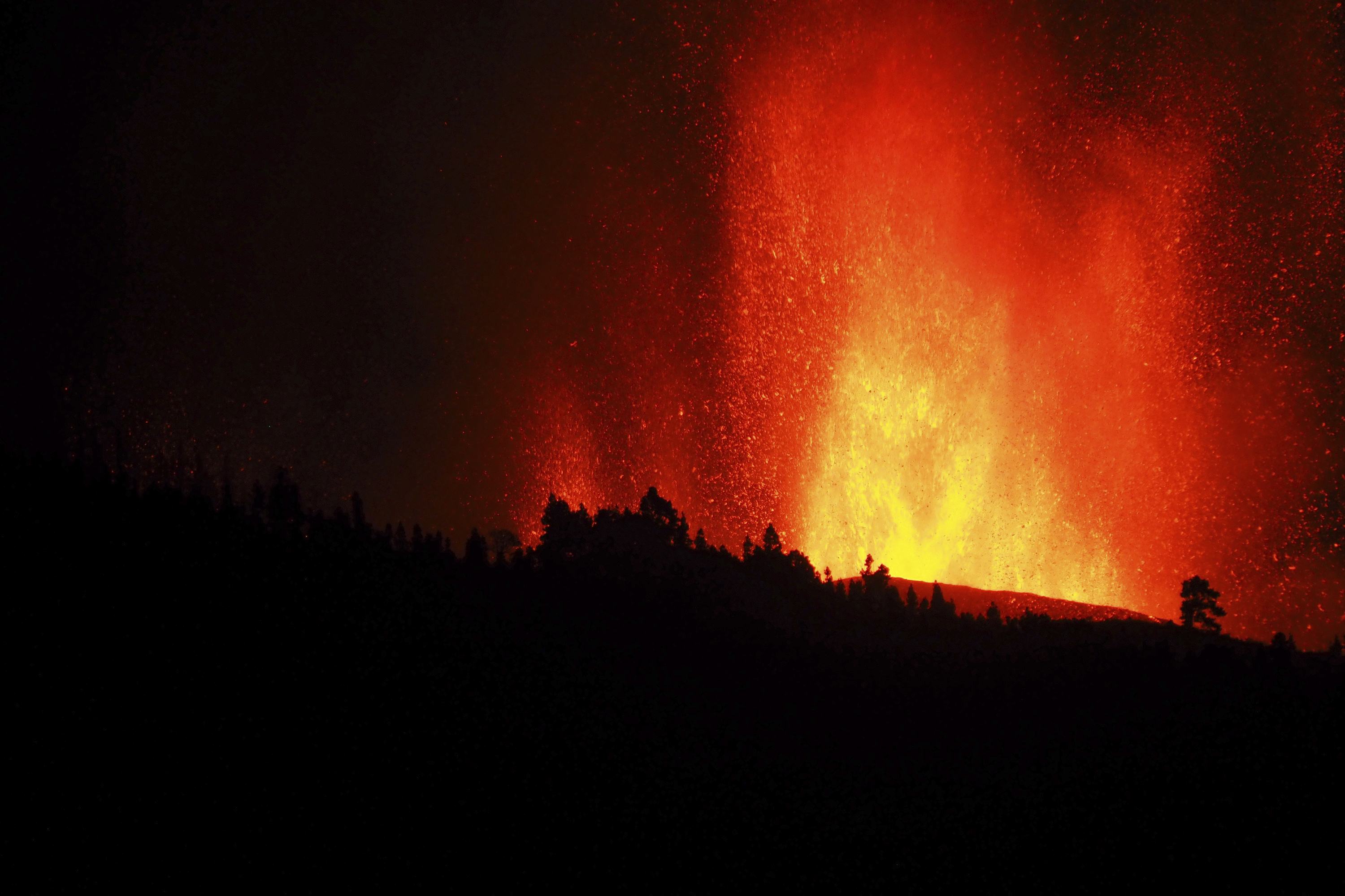 The aftermath from the eruption of the Cumbre Vieja volcano.