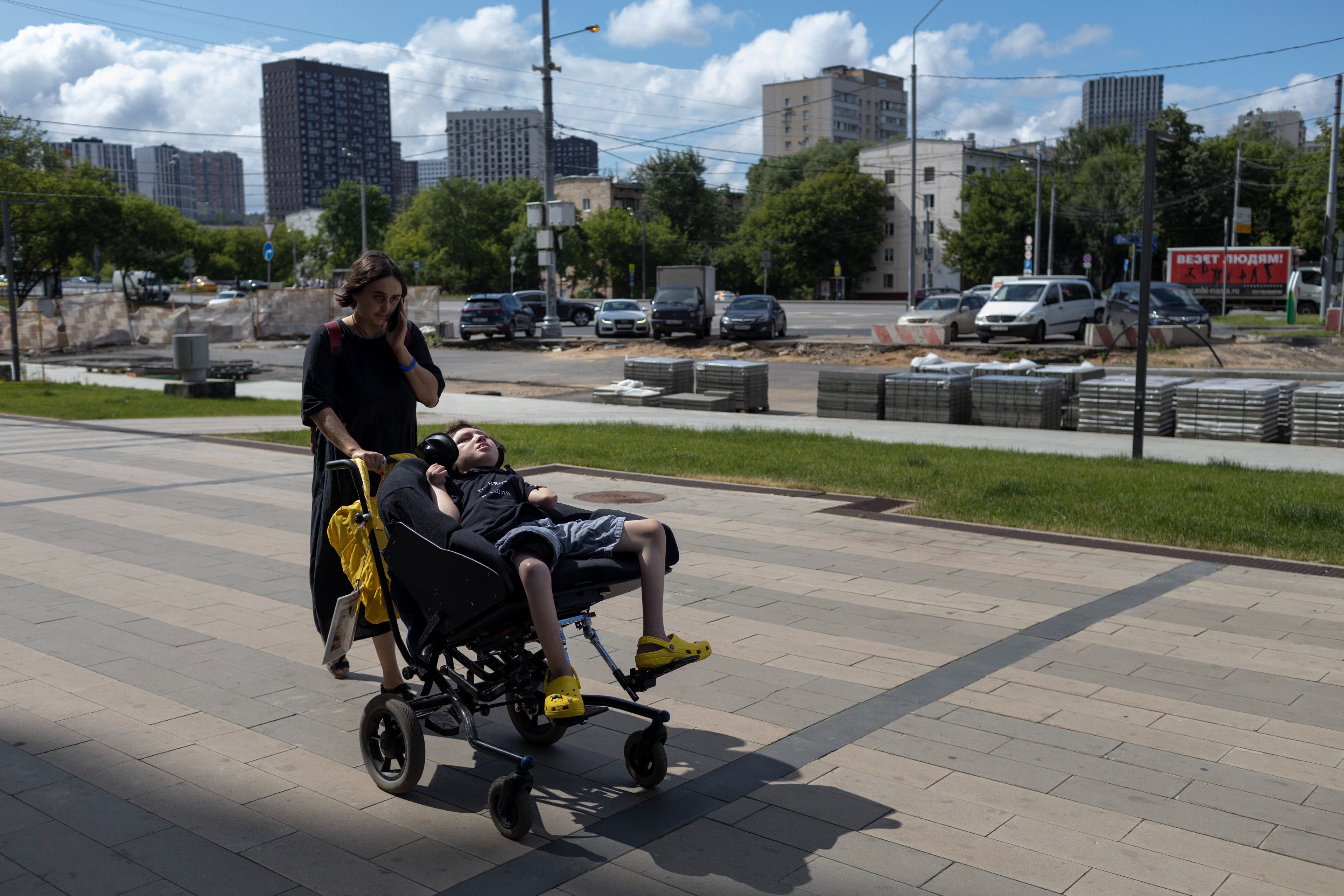 Lidia Moniava and Kolya in Moscow.