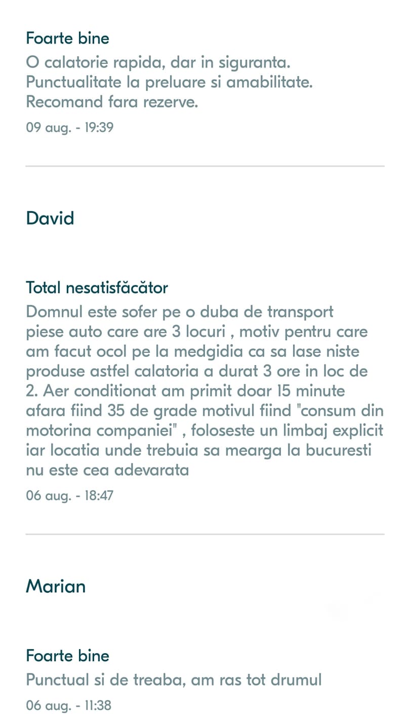 soferi de blablacar ok din romania, soferi blablacar dubiosi romania