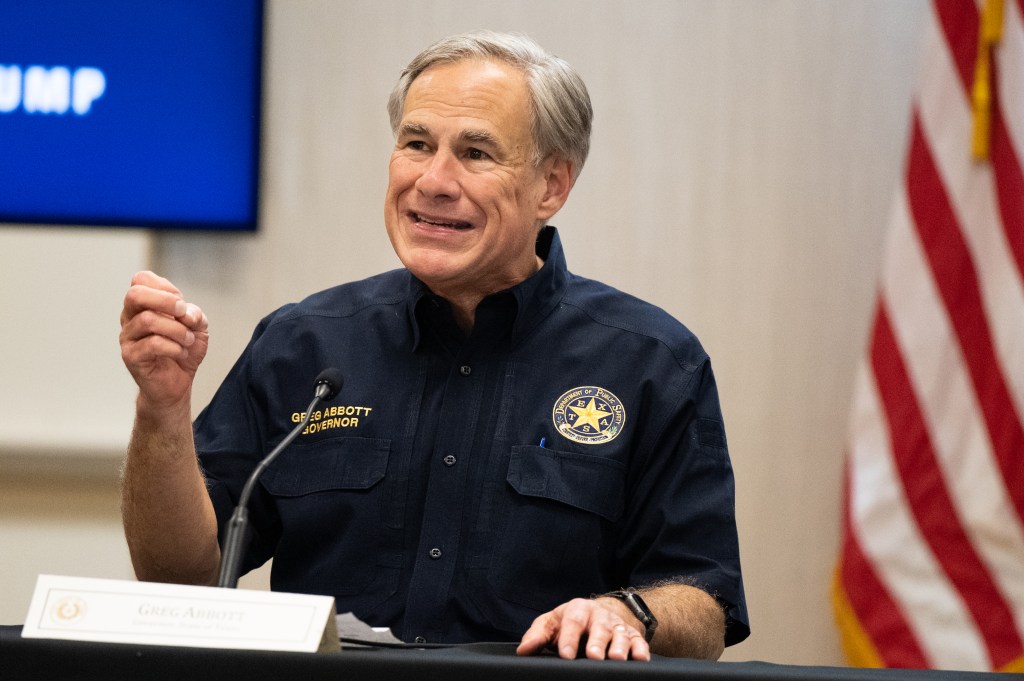 Texas Gov. Greg Abbott speaks during a border security briefing on June 30, 2021 in Weslaco, Texas. (Photo by Brandon Bell/Getty Images)​