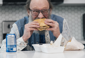 Burger Baron superfan Brian Knight.