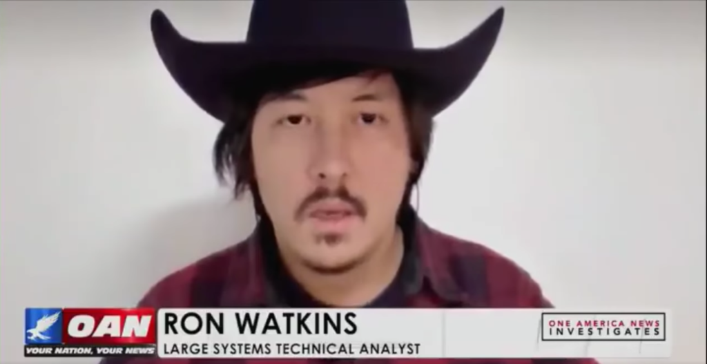 Ron Watkins appears on One America News (​OAN)