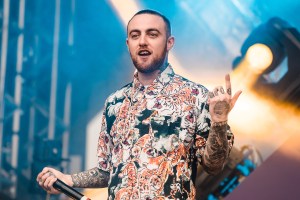 The DJ Mac Miller performs live on stage during the second day of Lollapalooza Brazil Festival at Interlagos Racetrack on March 24, 2018 in Sao Paulo, Brazil.