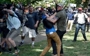 White supremacists and anti-racism protesters clashed in Charlottesville in 2017.