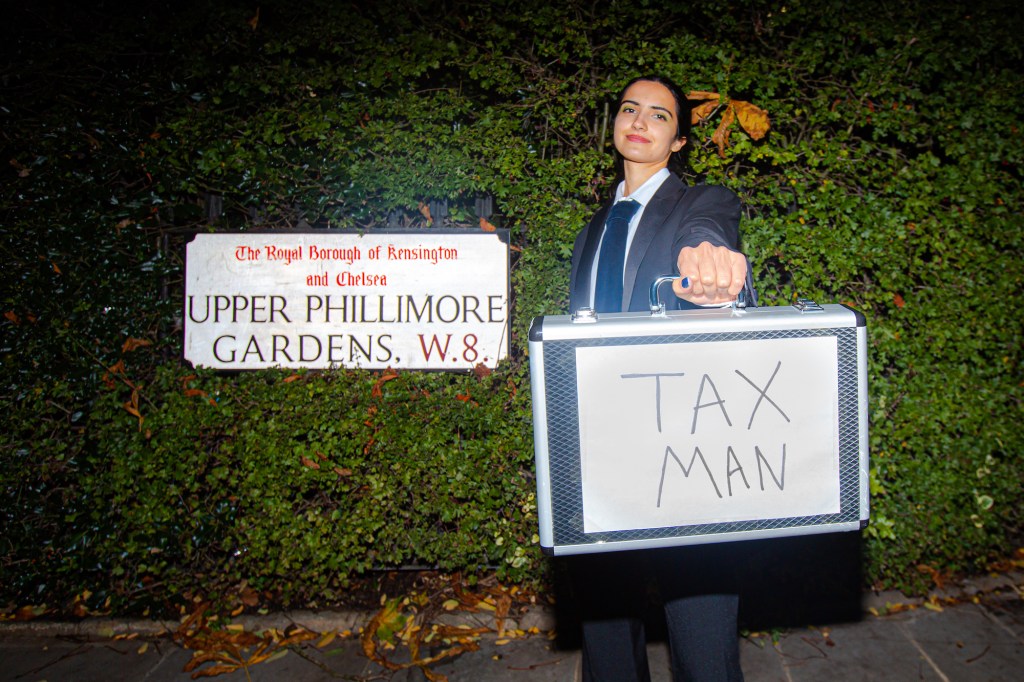 Trick or treat tax man London rich people