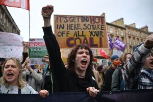 COP26 in Glasgow, Scotland, with youth climate activist