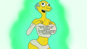 Mr Burns with breasts