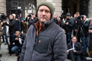 Richard Ratcliffe outside the The Foreign Office in London, following a meeting with Foreign Office minister. Photo: Stefan Rousseau/PA Images via Getty Images