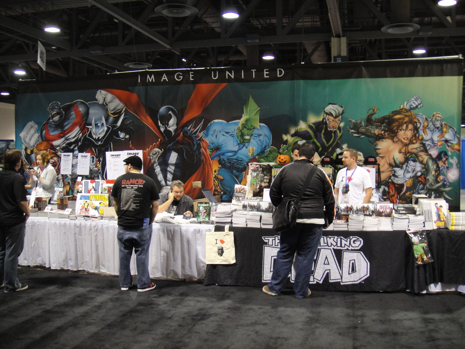 The Image Comics booth at Long Beach Comic Con 2010