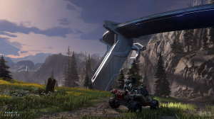 A screen shot from the video game Halo Infinite