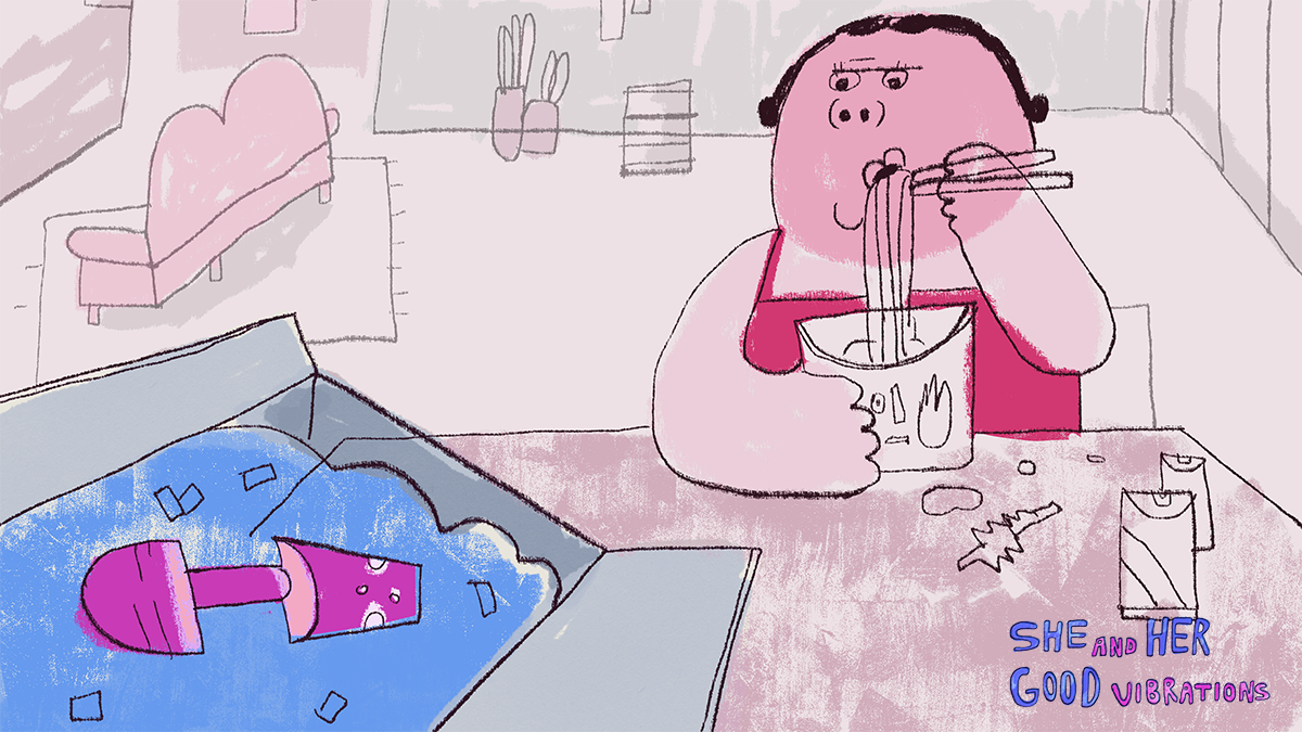 Singapore-based filmmaker Olivia Griselda is directing her first animated short film She and Her Good Vibrations, which explores female masturbation through a vibrator