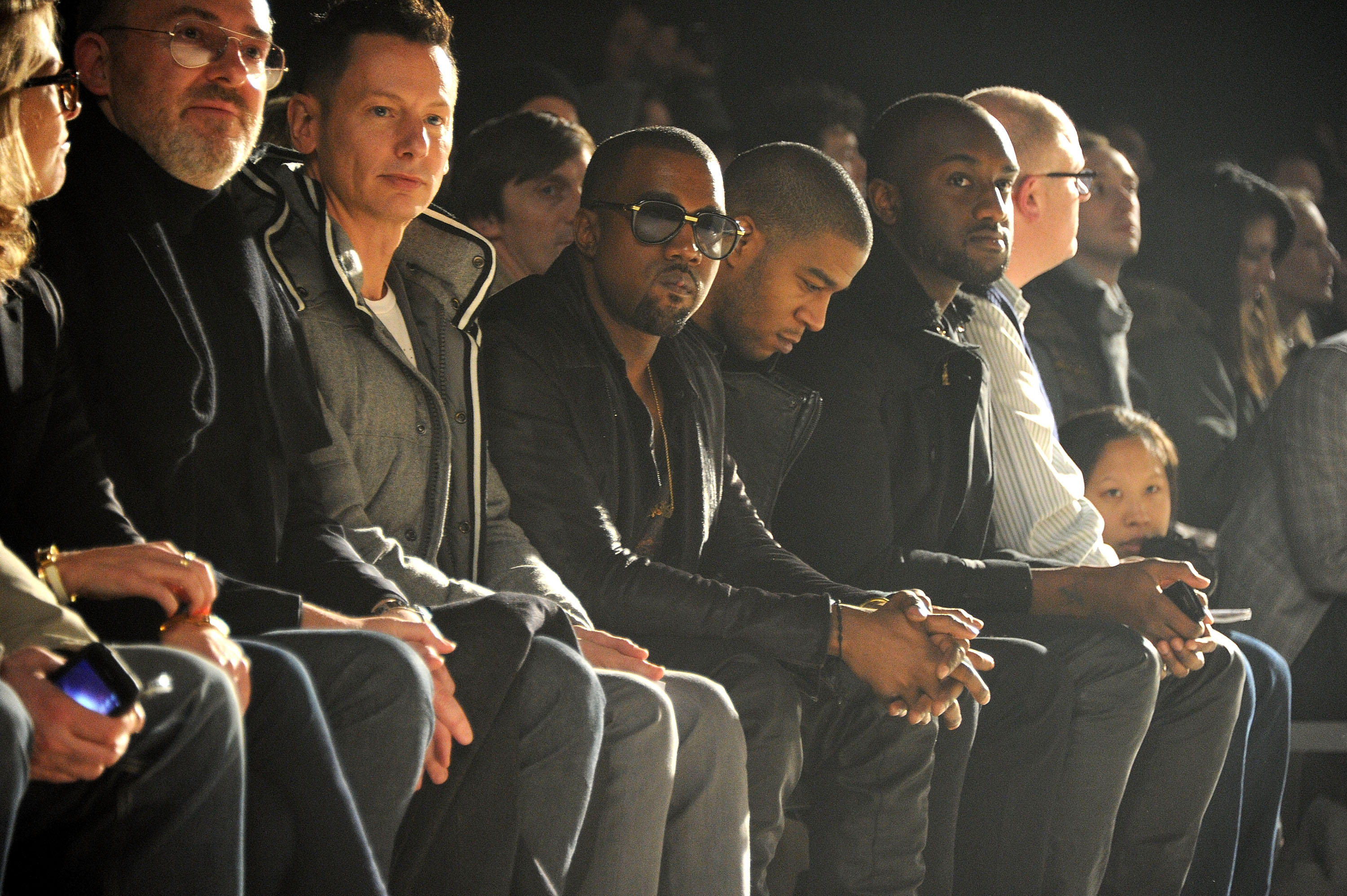 Kanye West at a fashion show in 2011.