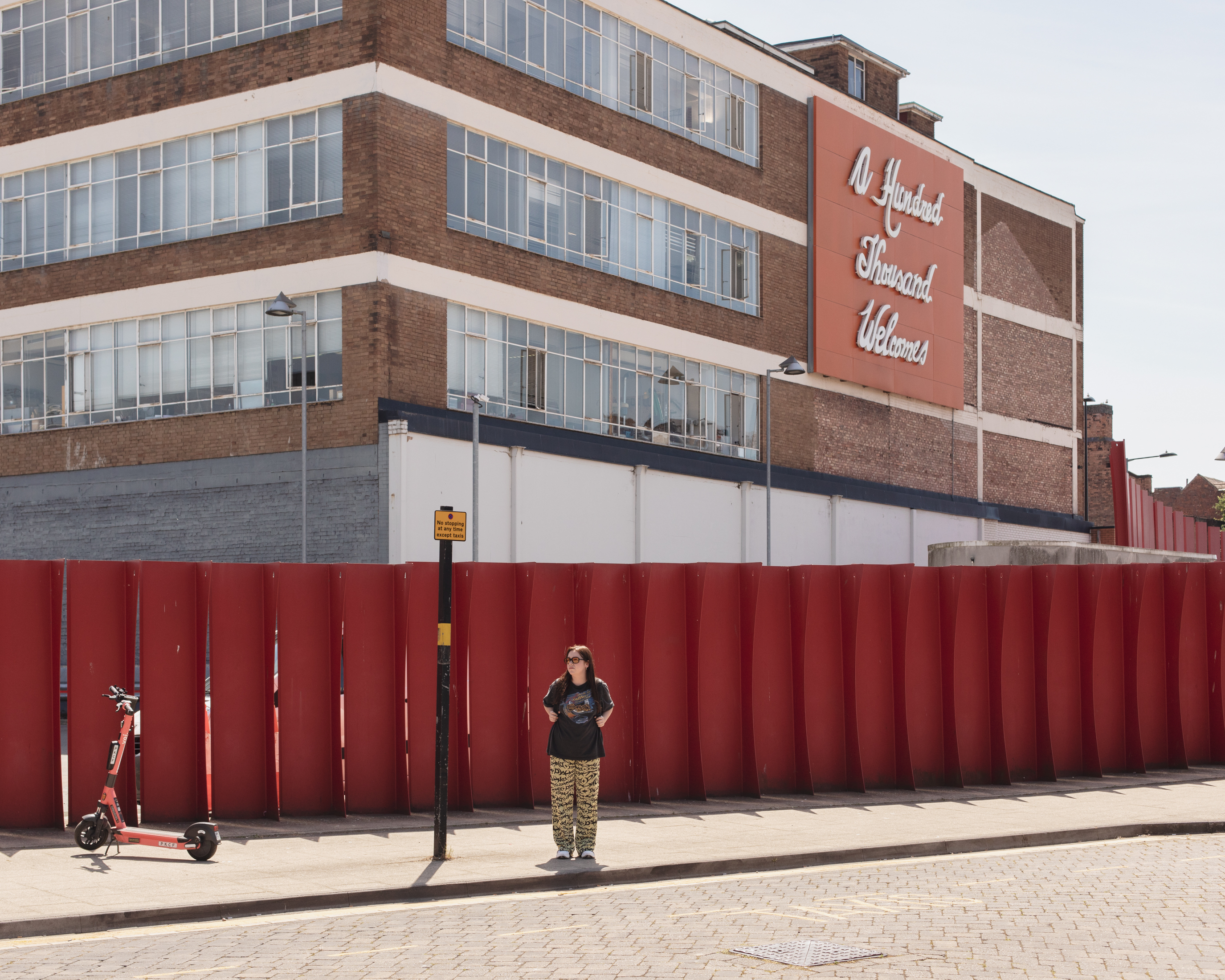 VICE writer Lauren O'Neill in Birmingham standing by a road