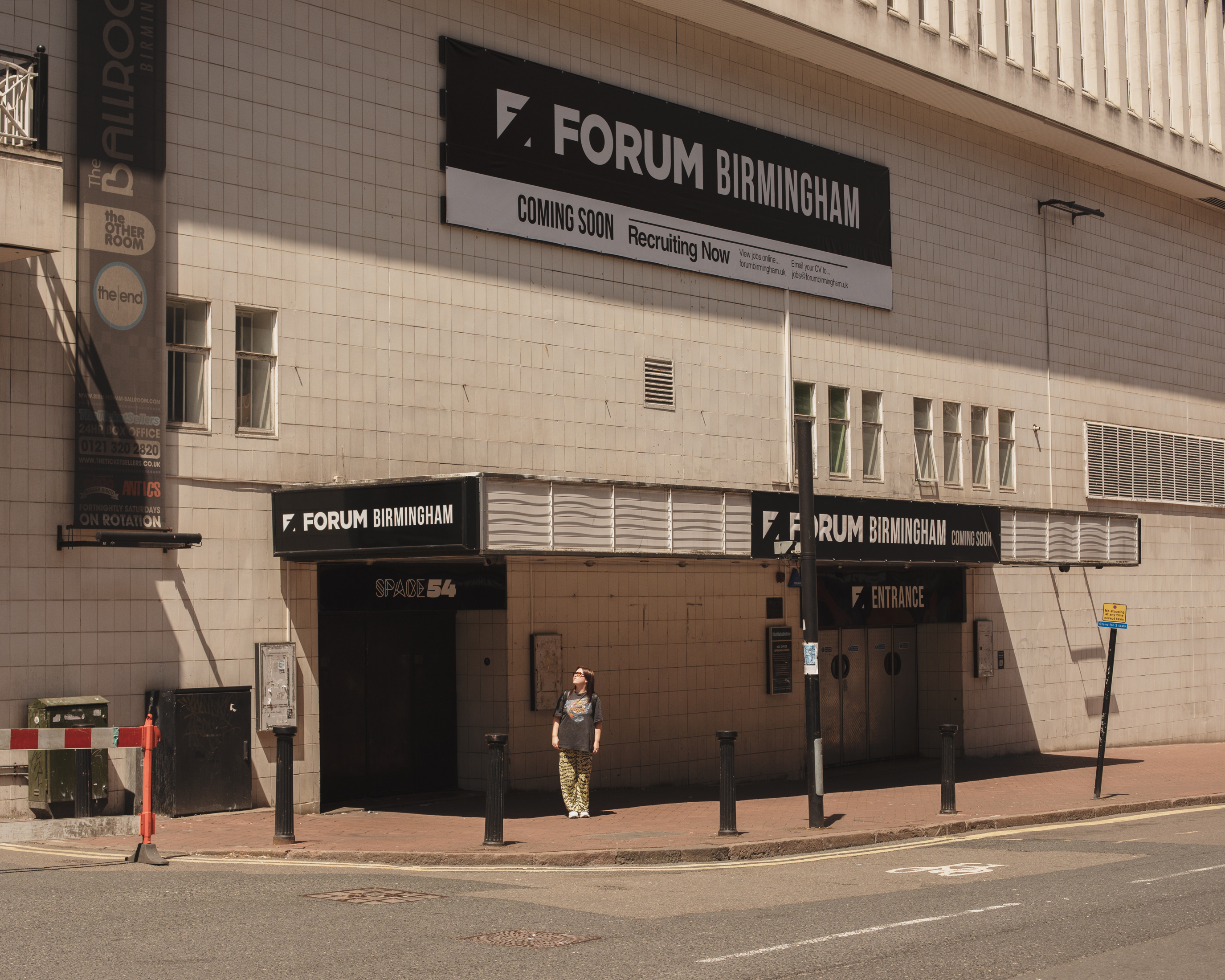 VICE writer Lauren O'Neill in Birmingham outside the Forum