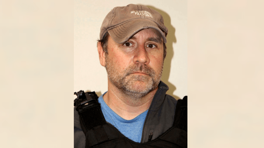 This photo released by the Louisville (Kentucky) Police shows Louisville Police Det. Myles Cosgrove after a narcotics raid on March 13, 2020.