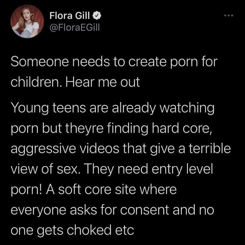 Flora Gill's pornography tweet