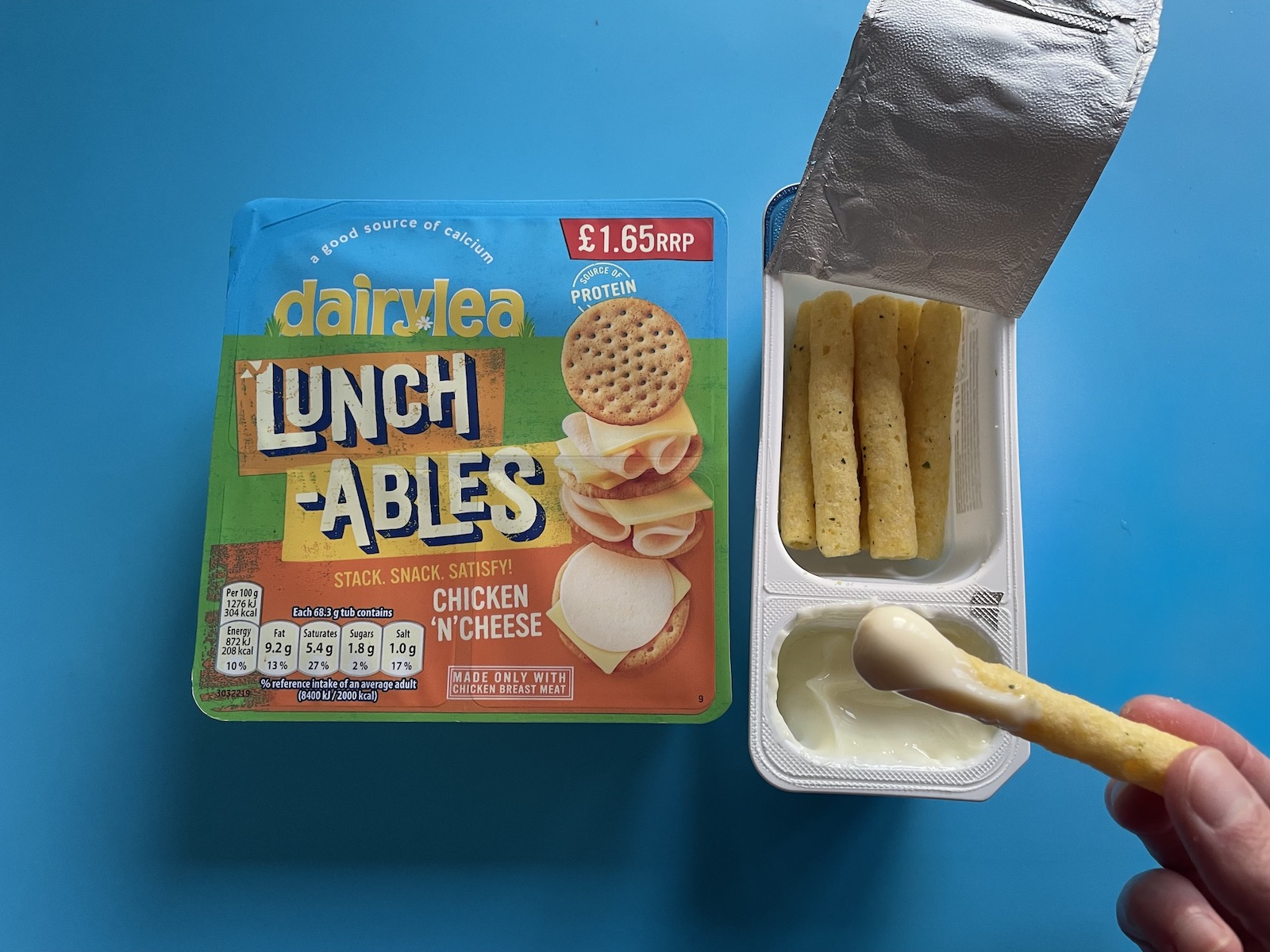 A close-up of a Lunchables packet