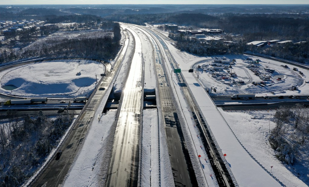 I-95 Virginia backup snowstorm