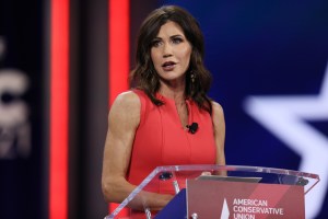 South Dakota Gov. Kristi Noem addresses the Conservative Political Action Conference held on February 27, 2021 in Orlando, Florida.