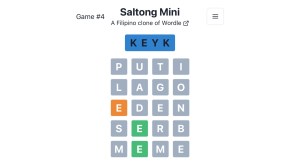 Saltong Wordle Filipino word game