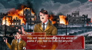 ​Screenshot via 'Sex with Hitler' showing anime Hitler.