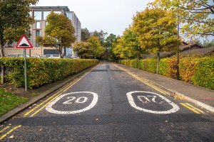 20 mph speed limit road