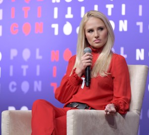 Tomi Lahren speak onstage during the 2019 Politicon on October 26, 2019 in Nashville, Tennessee. (Jason Kempin/Getty Images for Politicon )