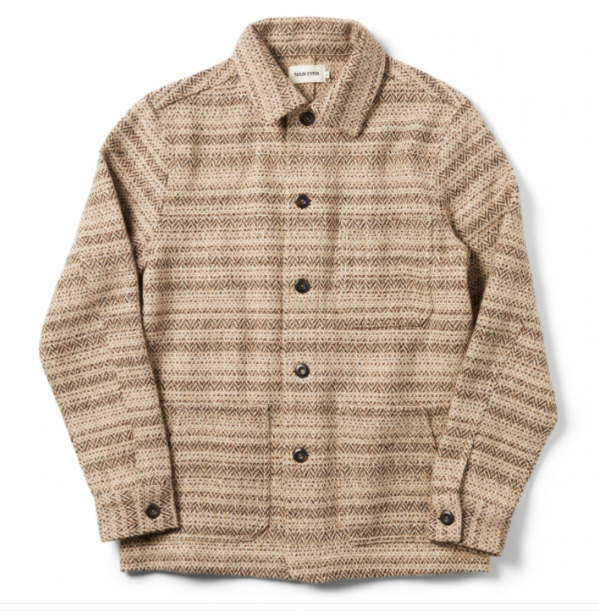 The Ojai Jacket in Espresso Herringbone Wool Taylor Stitch