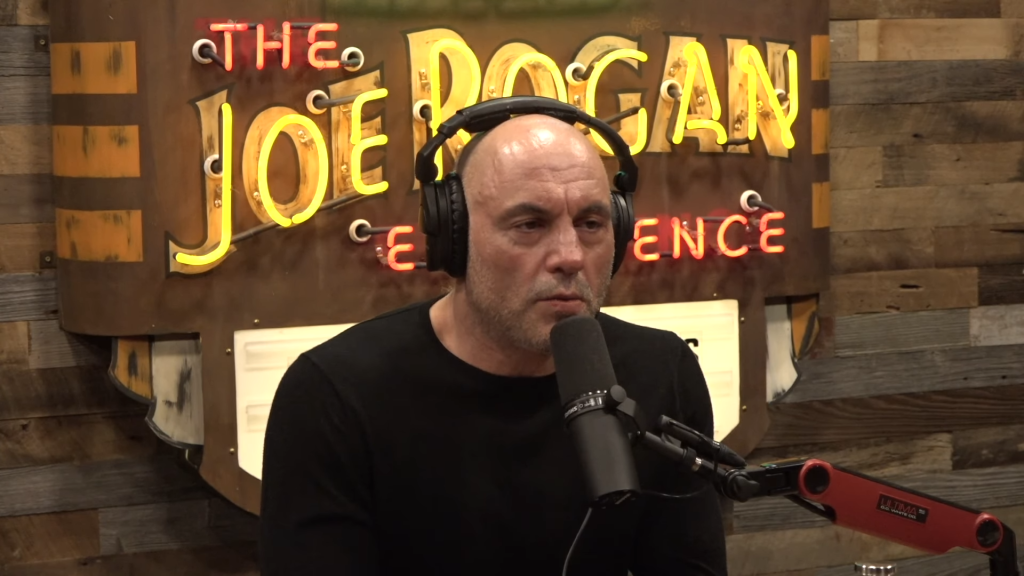 A screenshot of Joe Rogan from his podcast.