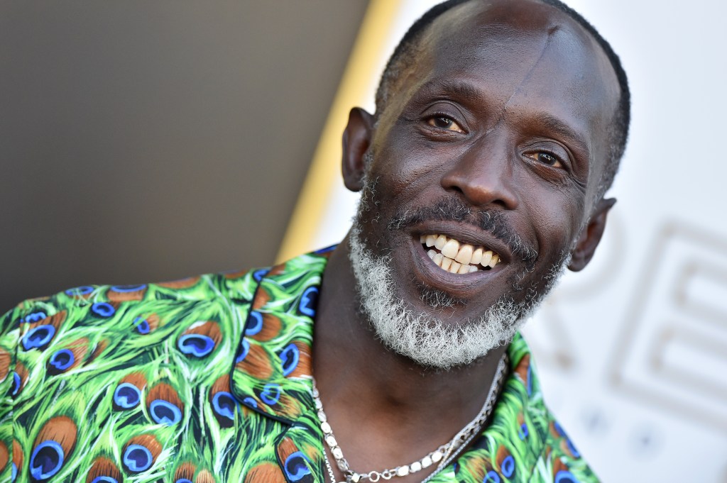 Michael K. Williams attends the Los Angeles Premiere of MGM's "Respect" at Regency Village Theatre on August 08, 2021 about a month before his tragic death.