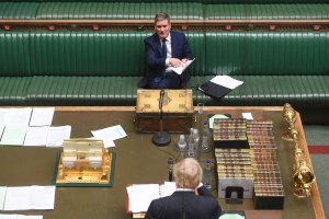 Keir Starmer and Boris Johnson at House of Commons