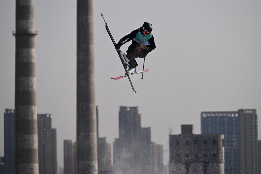 Winter Olympics athletes compete at Big Air Shougang, built in a former industrial park, in freestyle skiing and snowboarding.