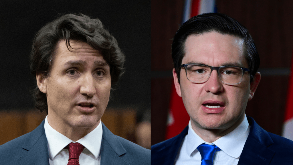 Conservative MP Pierre Poilievre has accused Prime Minister Justin Trudeau of trying to silence the freedom convoy in Ottawa