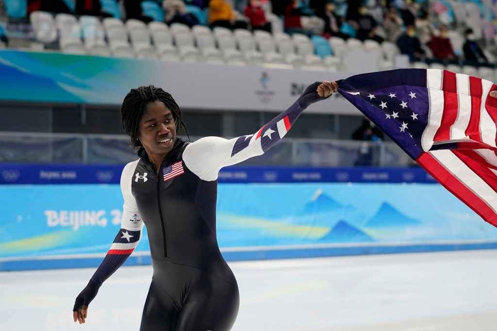 olympics, beijing 2022, sports, speedskating, gold, black, history, olympian, athlete, team usa, us