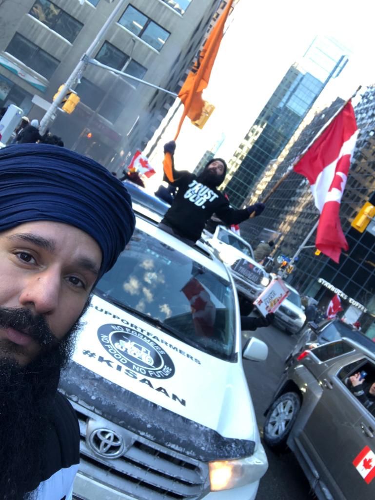 freedom convoy, sikh, south asia, alt right, anti-vaxxers, protest