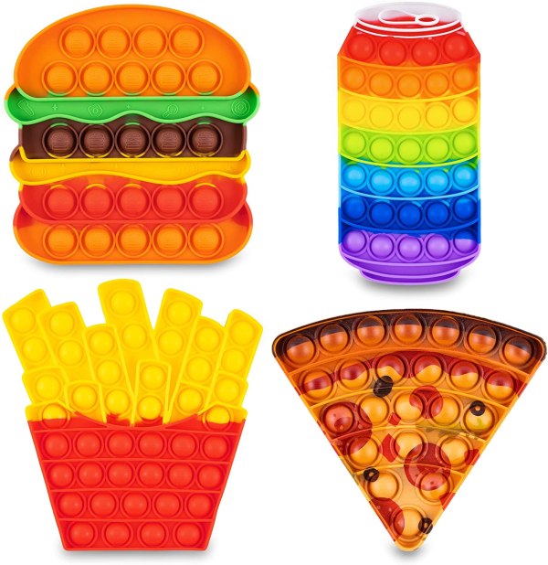 Pop Its Fidget Toys Food 4-Pack