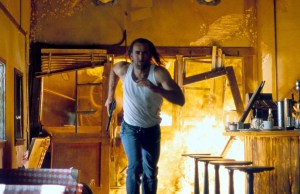 Nicolas Cage in 'Con Air' wearing a white tank top