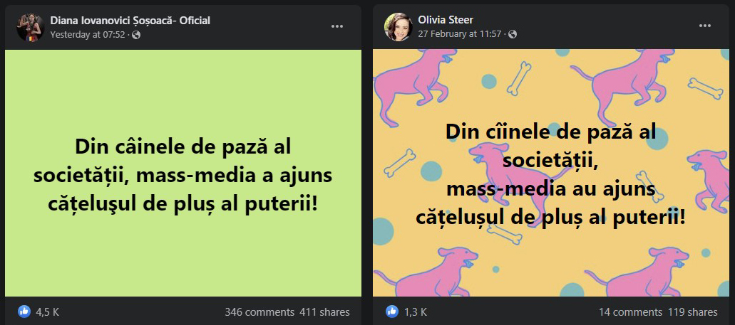 olivia steer diana sosoaca mesaje propaganda rusia razboi ucraina facebook