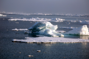 Up to a trillion tons of methane, a powerful greenhouse gas, may be locked away in the decaying ocean floor of a vast Arctic continental shelf.