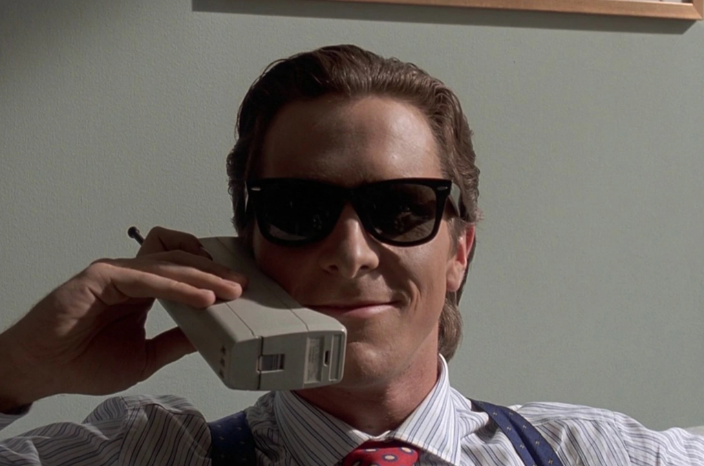 Patrick Bateman on the phone